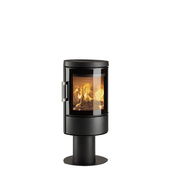 HWAM 3110m in black on a pedestal