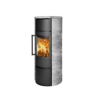 WIKING Luma 6 black with natural stone cladding