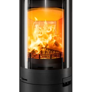 Hunter Halo Radial Cylindrical Wood Burning Stove - Minimalist Design